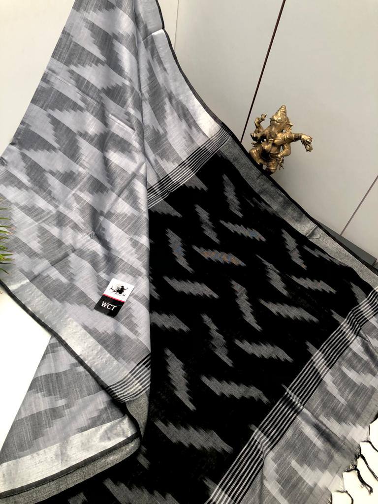 MG 111 Linen Digital Printed Daily Wear Sarees Wholesale Shop In Surat